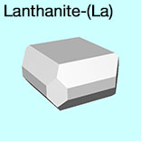 render of Lanthanite-(La) model
