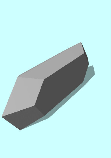 Rendering of Laurionite mineral.
