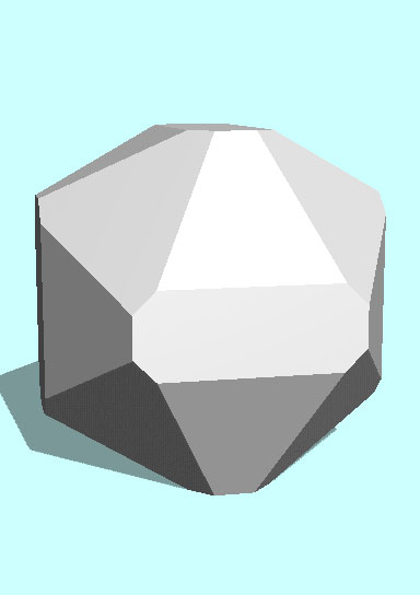 Rendering of Laurite mineral.