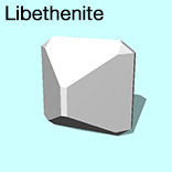 render of Libethenite model