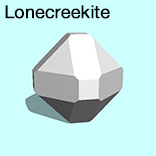 render of Lonecreekite model