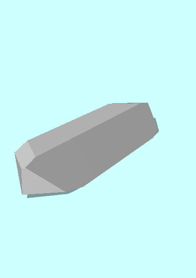 Rendering of Loseyite mineral.