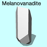 render of Melanovanadite model