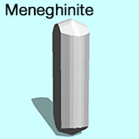 render of Meneghinite model