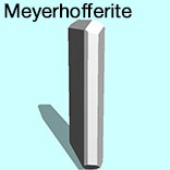 render of Meyerhofferite model