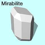 render of Mirabilite model
