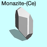 render of Monazite-(Ce) model