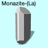 render of Monazite-(La) model