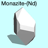 render of Monazite-(Nd) model