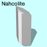 render of Nahcolite model