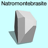 render of Natromontebrasite model