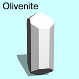 render of Olivenite model