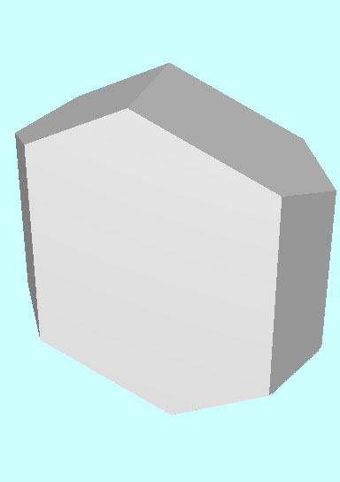 Rendering of Orthoclase mineral.