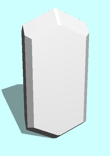 Rendering of Overite mineral.