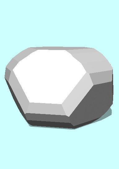Rendering of Paracoquimbite mineral.