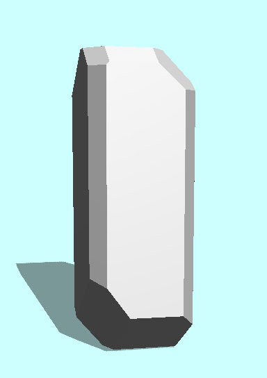 Rendering of Parahopeite mineral.