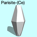 render of Parisite-(Ce) model