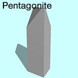 render of Pentagonite model