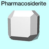 render of Pharmacosiderite model