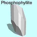 render of Phosphophyllite model