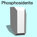render of Phosphosiderite model