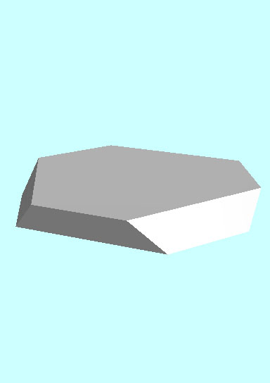 Rendering of Polybasite mineral.