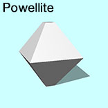 render of Powellite model