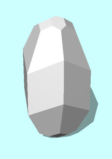 Rendering of Proustite mineral.