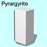 render of Pyrargyrite model