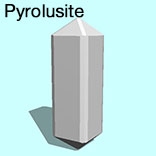 render of Pyrolusite model