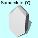 render of Samarskite-(Y) model