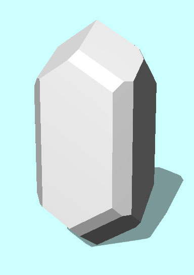 Rendering of Scapolite mineral.