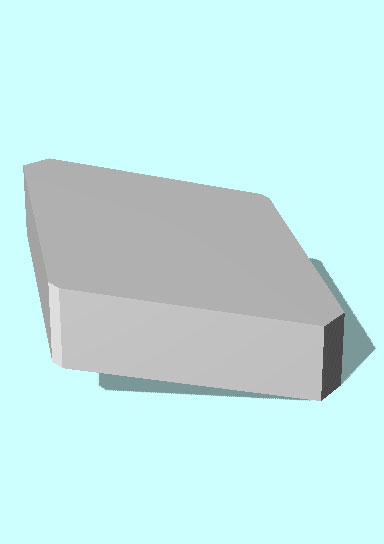 Rendering of Semseyite mineral.