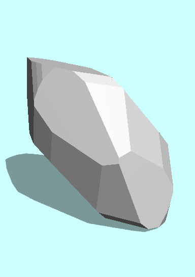 Rendering of Smithite mineral.