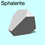 render of Sphalerite model