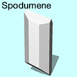 render of Spodumene model