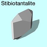 render of Stibiotantalite model