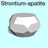 render of Strontium-apatite model