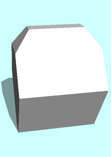 Rendering of Struvite mineral.