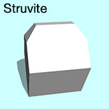 render of Struvite model