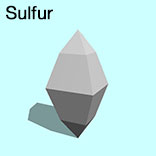 render of Sulfur model
