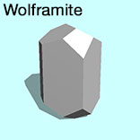 render of Wolframite model