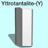 render of Yttrotantalite-(Y) model